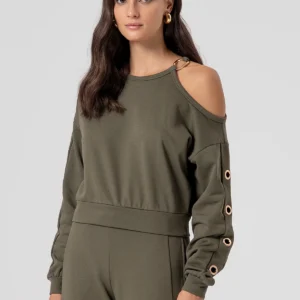 Balloon fit pants oilgreen